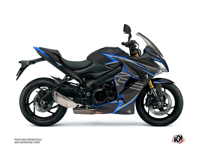 Kit graphique Moto Profil Suzuki GSX-S 1000 F Noir Bleu