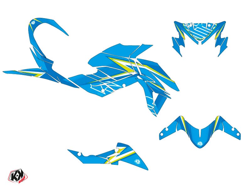 kit graphique moto suzuki gsx-s 750 profil bleu | Suzuki | Kutvek - View 2