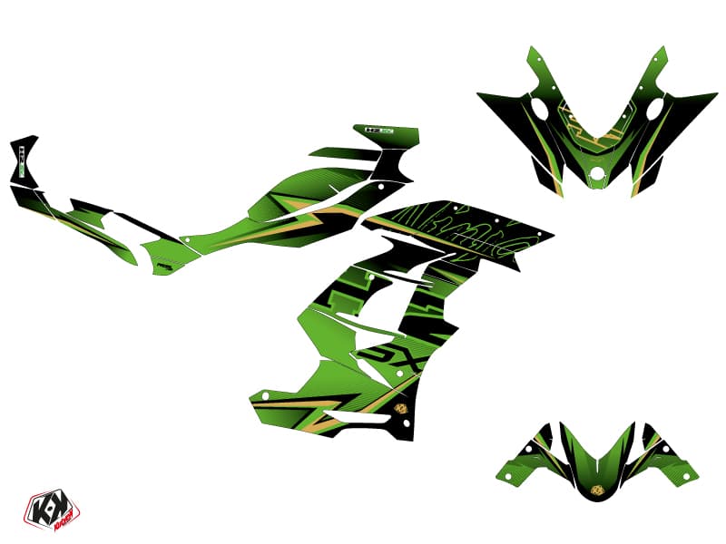 kit decorativo moto profil kawasaki h2 sx nero verde | Kawasaki | Kutvek - View 2