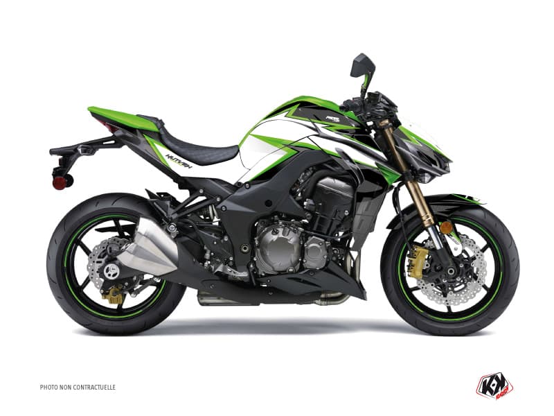 kit graphique moto kawasaki z 1000 profil vert | Kawasaki | Kutvek