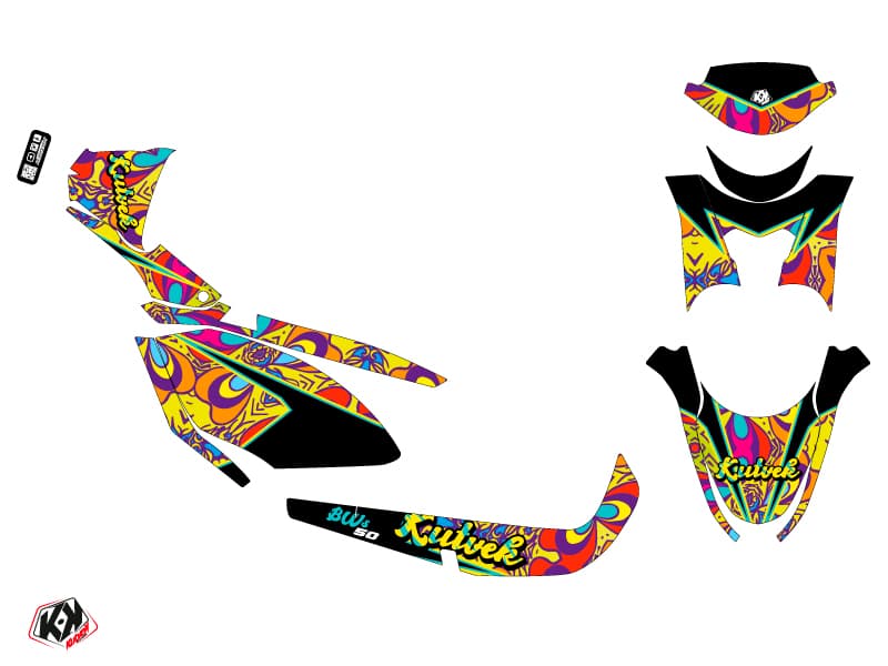 Yamaha BWS 50 - ZUMA 50F Scooter Psyke Graphic Kit Colors | Yamaha | Kutvek - View 2