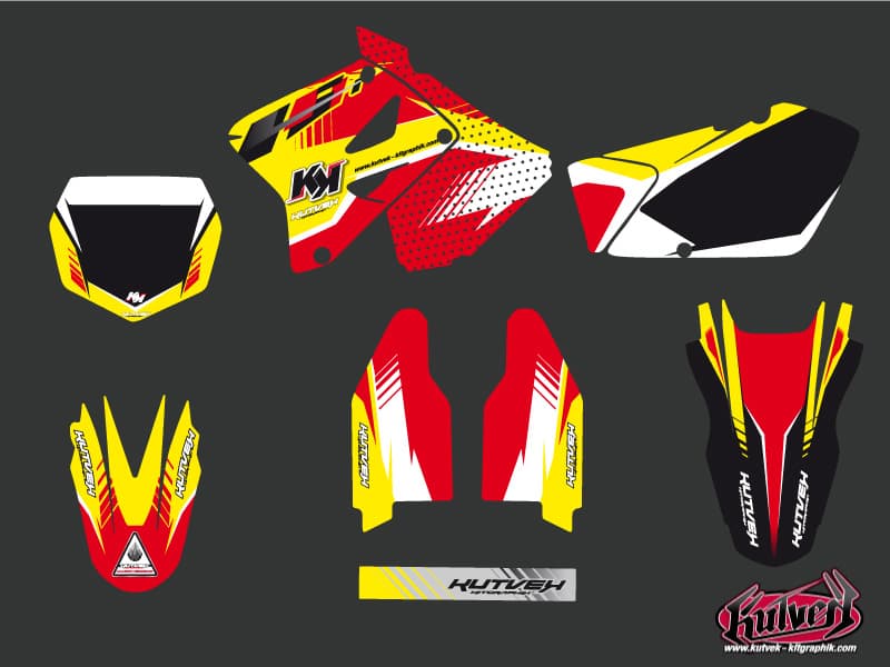 deko-set moto-cross suzuki rm 125 pulsar rot | Suzuki | Kutvek - View 2