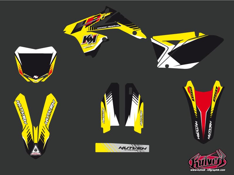 deko-set moto-cross pulsar suzuki 250 rmz schwarz | Suzuki | Kutvek - View 2