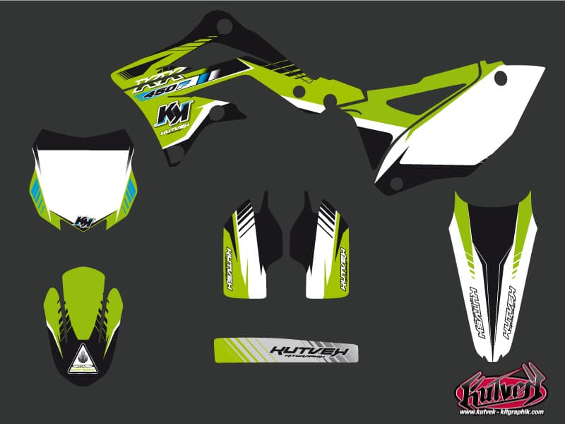 deko-set moto-cross pulsar kawasaki 450 kxf schwarz | Kawasaki | Kutvek - View 2