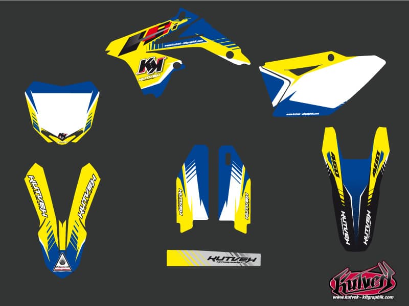 deko-set moto-cross pulsar suzuki 450 rmz blau | Suzuki | Kutvek - View 2