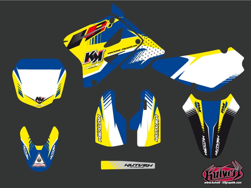 deko-set moto-cross suzuki rm 85 pulsar blau | Suzuki | Kutvek - View 2