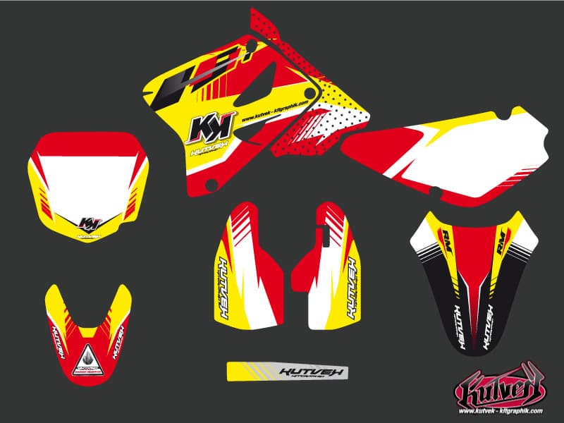 deko-set moto-cross suzuki rm 85 pulsar rot | Suzuki | Kutvek - View 2