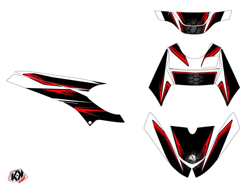 kit decorativo scooter race mbk booster rosso | MBK | Kutvek - View 2