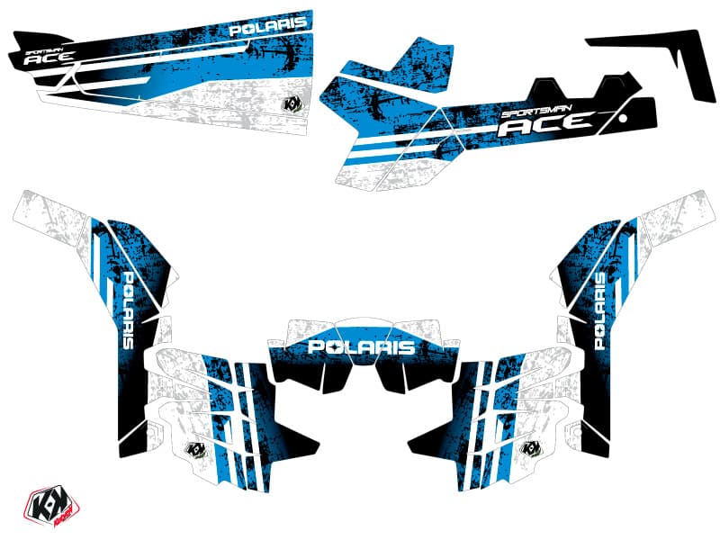 Polaris ACE 325-570-900 UTV Raider Graphic Kit Blue | Kits déco | Kutvek - View 2