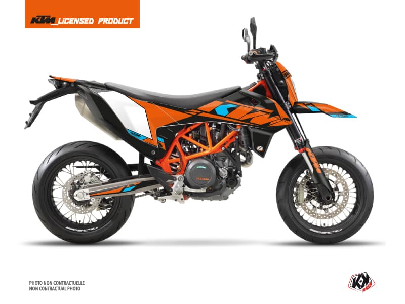 kit graphique moto ktm smc 690 r reflex orange  