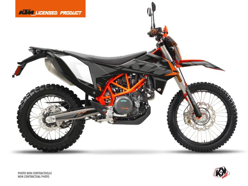 kit graphique moto ktm enduro 690 r reflex noir  