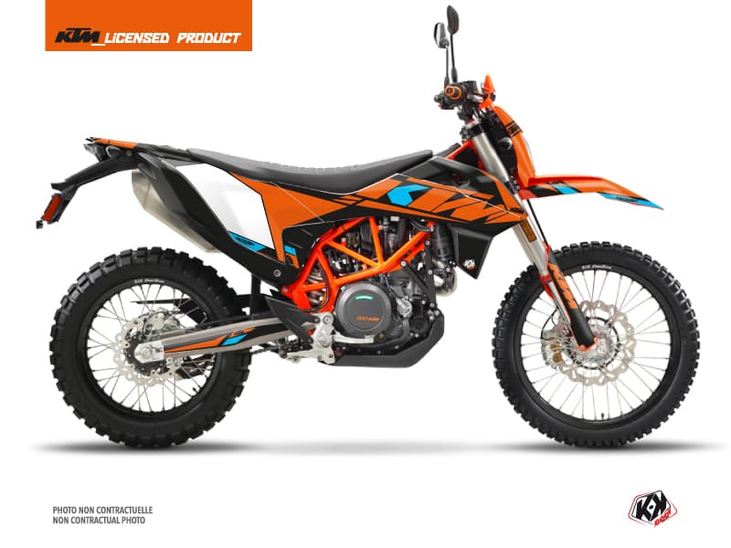 kit graphique moto ktm enduro 690 r reflex orange  