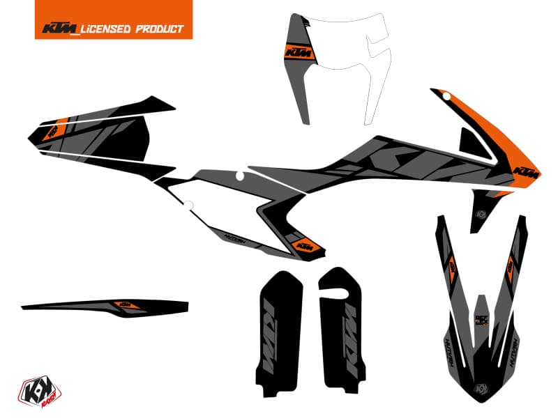 deko-set moto-cross reflex ktm exc-excf schwarz | KTM | Kutvek - View 2