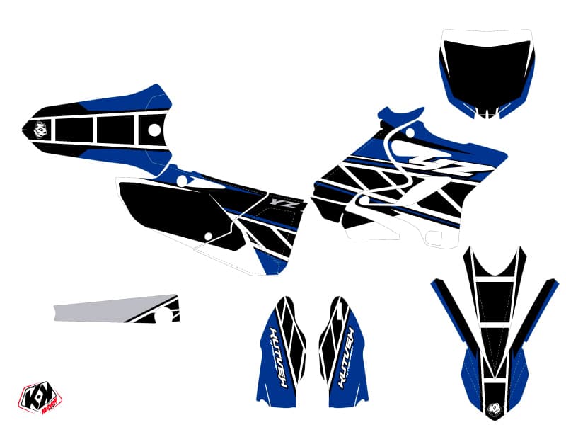 Yamaha 125 YZ Dirt Bike Replica Graphic Kit Blue | 125 YZ | Kutvek - View 2