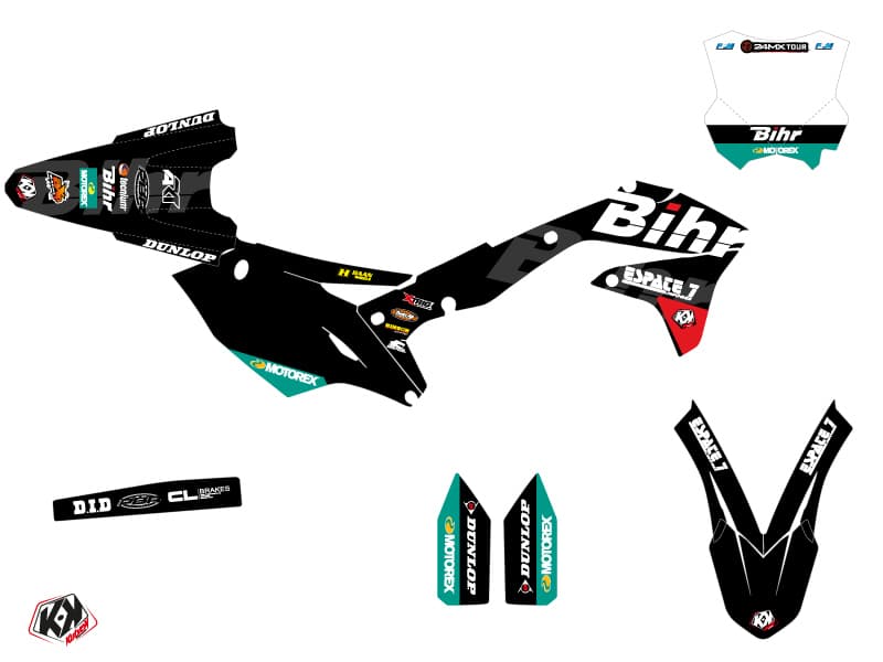 kit graphique motocross kawasaki kx 450 f replica bihr | Kawasaki | Kutvek - View 2