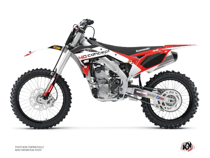 kit graphique motocross kawasaki kx 250 f replica bos   