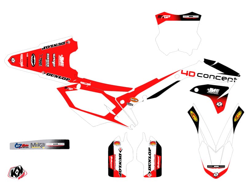 kit graphique motocross kawasaki kx 450 f replica bos | Kawasaki | Kutvek - View 2