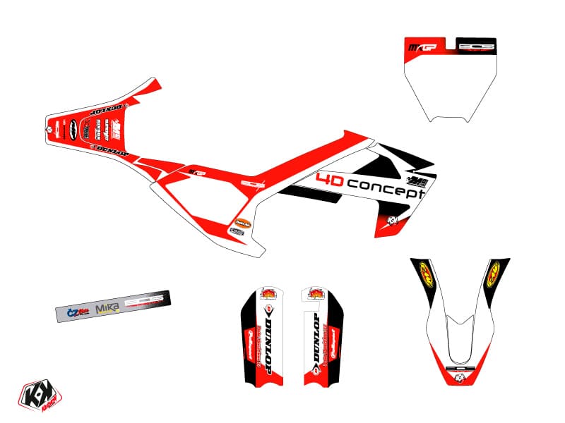 Kit graphique Moto Cross Replica BOS Husqvarna 50 TC | Husqvarna | Kutvek - View 2