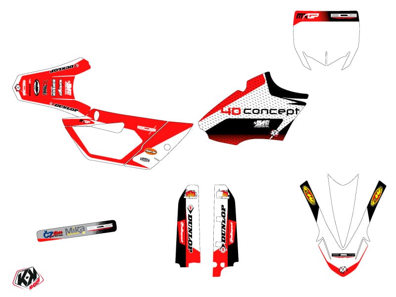Yamaha 85 YZ Dirt Bike Replica BOS Graphic Kit | 85 YZ | Kutvek - View 2