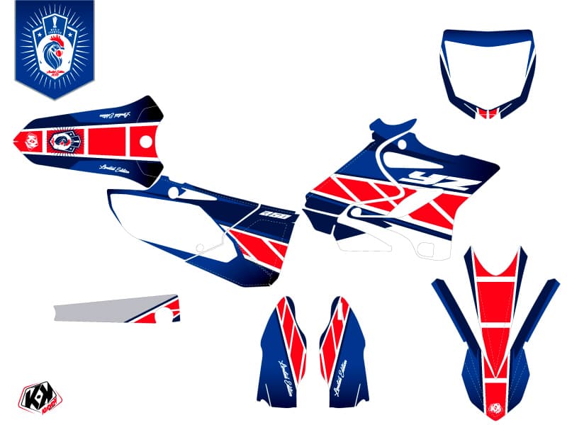 Yamaha 250 YZ Dirt Bike Replica France 2018 Limited Edition Graphic Kit | 250 YZ | Kutvek - View 2
