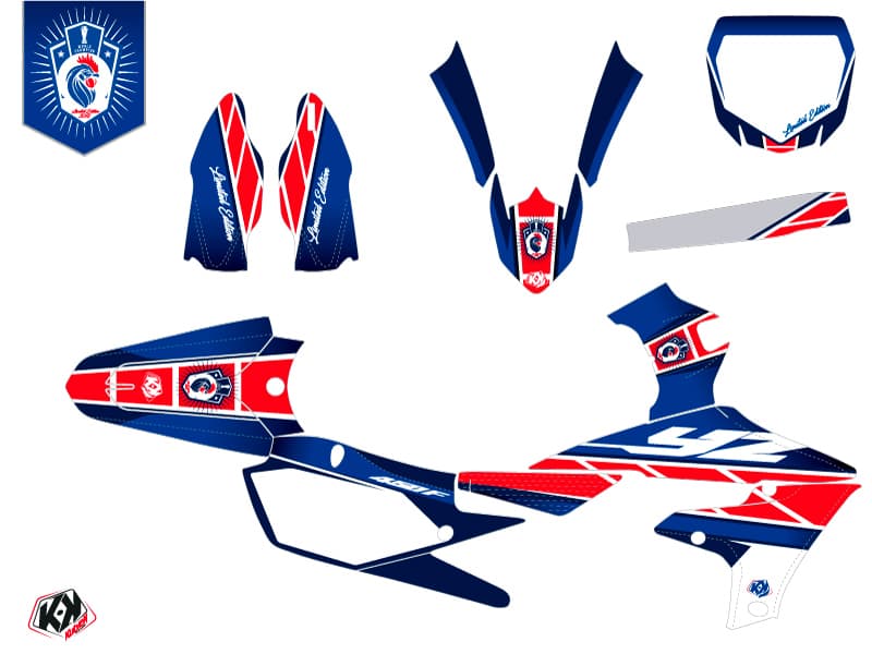 Yamaha 450 YZF Dirt Bike Replica France 2018 Limited Edition Graphic Kit | 450 YZF | Kutvek - View 2