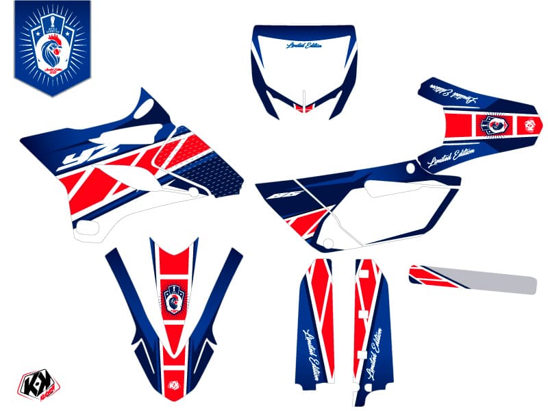 Yamaha 85 YZ Dirt Bike Replica France 2018 Limited Edition Graphic Kit | 85 YZ | Kutvek - View 2