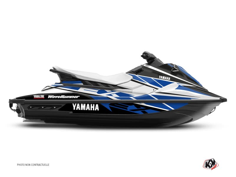 deko-set jetski yamaha ex sport replica weiß-blau 