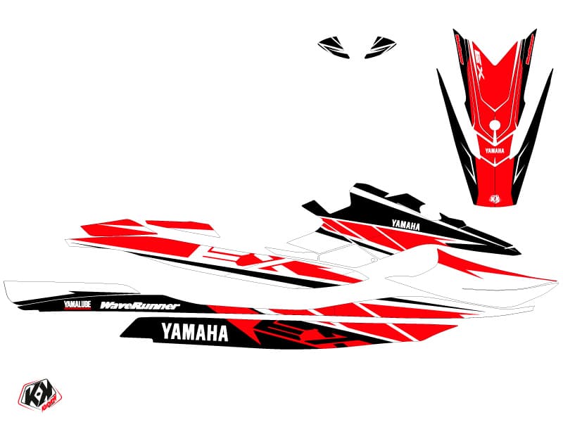 deko-set waverunner yamaha ex sport replica weiß-rot | Yamaha | Kutvek - View 2