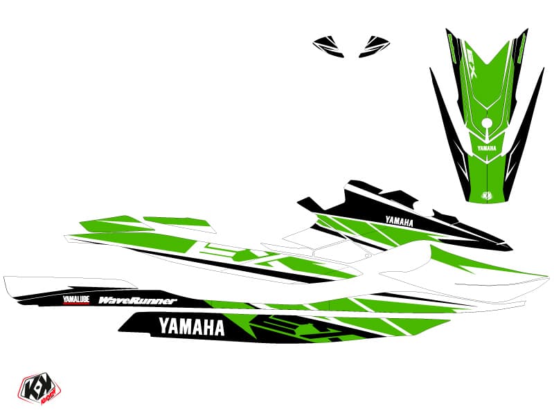 kit decorativo moto d'acqua yamaha ex sport replica bianco-verde | Yamaha | Kutvek - View 2