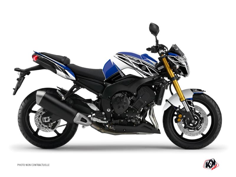 kit graphique moto yamaha fz 8 replica bleu  