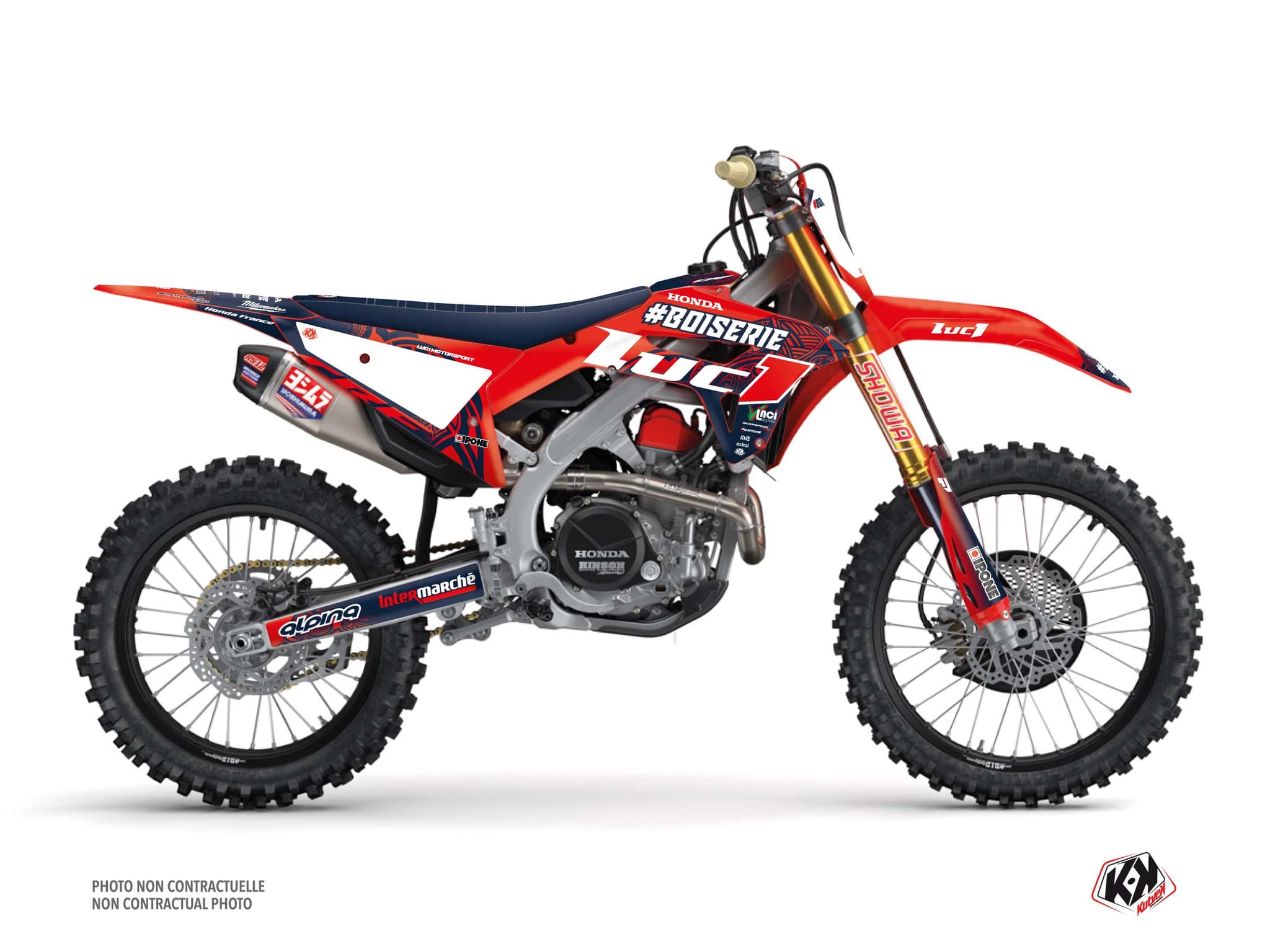 kit graphique motocross honda crf 450 r replica team luc1 k24