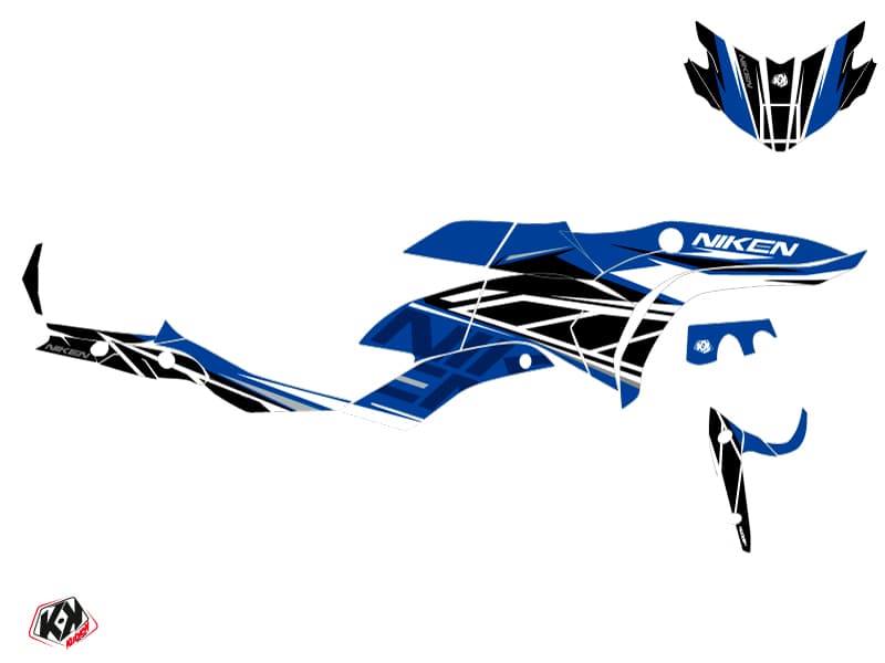 Yamaha NIKEN Street Bike Replica Graphic Kit Blue | Yamaha | Kutvek - View 2