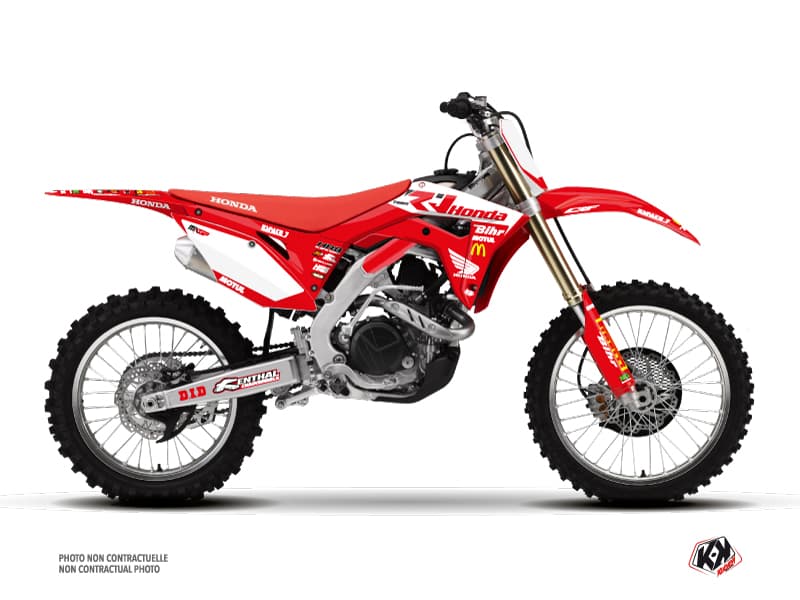 kit graphique motocross honda crf 450 r replica team pichon k20   