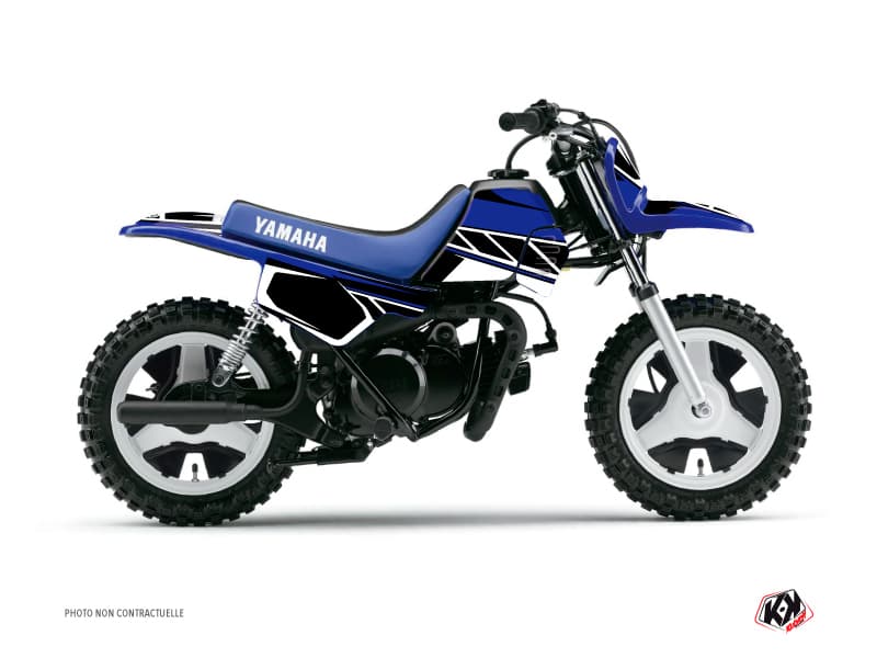 kit graphique motocross yamaha pw 50 replica bleu  