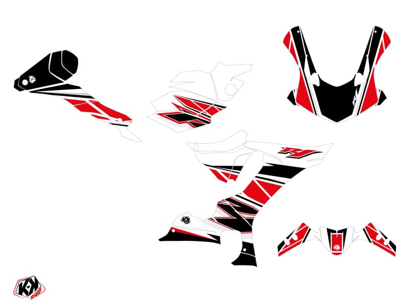 street bike yamaha r1 replica red  graphic kit | Yamaha | Kutvek - View 2