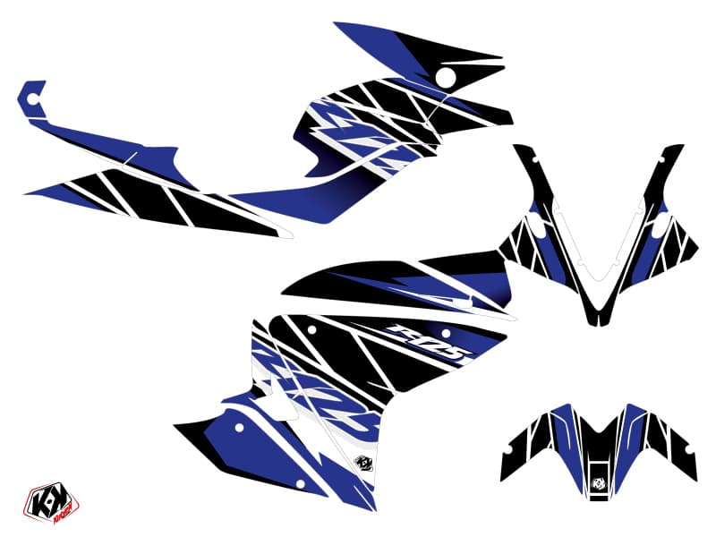 kit graphique moto yamaha r125 replica bleu | Yamaha | Kutvek - View 2