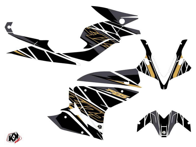 Kit graphique Moto Replica Yamaha R125 Marron | Yamaha | Kutvek - View 2
