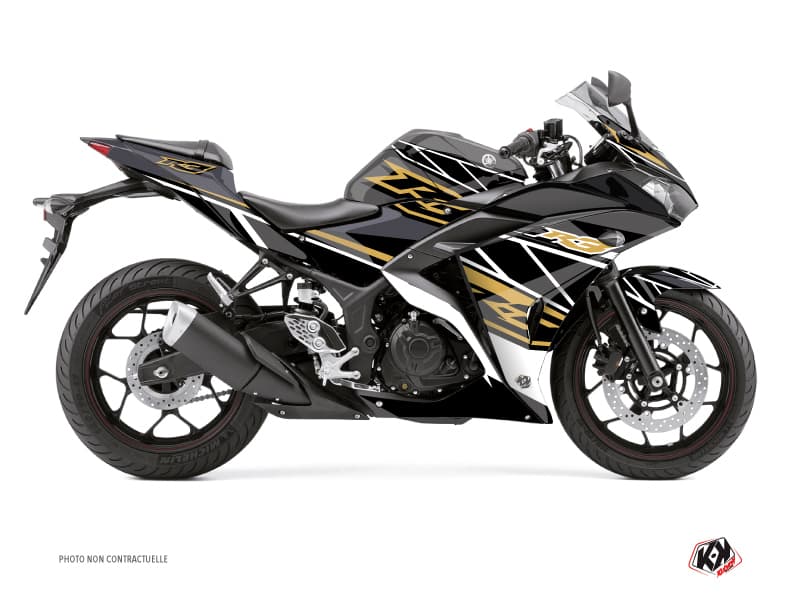Yamaha R3 Street Bike Replica Graphic Kit Brown | Yamaha | Kutvek - View 2