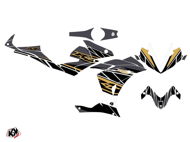 Yamaha R1 Street Bike Replica Graphic Kit Brown | Yamaha | Kutvek - View 2