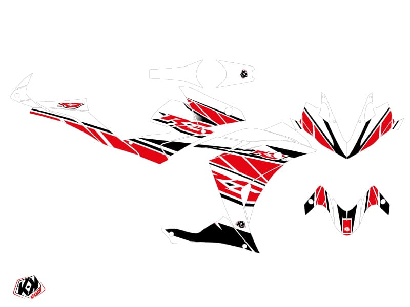 kit graphique moto yamaha r3 replica rouge | Yamaha | Kutvek - View 2