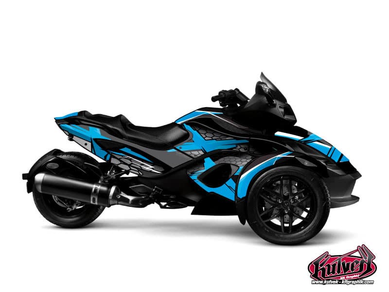 Kit graphique Hybride Replica Can Am Spyder RT Limited Bleu