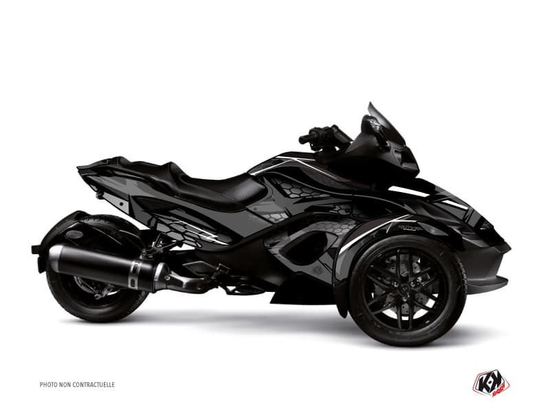 kit graphique  replica noir hybride can-am spyder rt