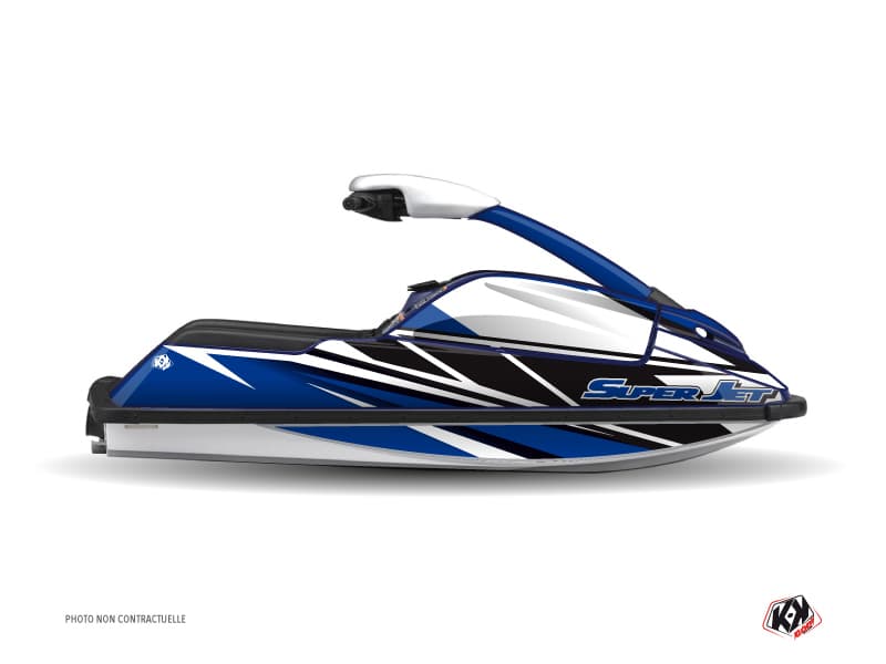 kit graphique jet-ski yamaha superjet replica bleu  