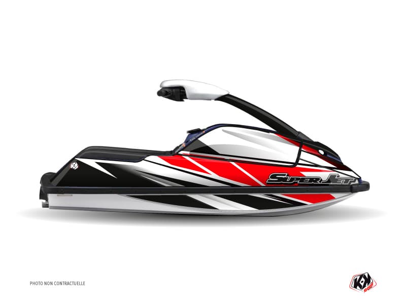 kit graphique jet-ski yamaha superjet replica rouge  
