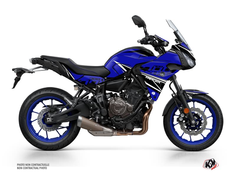 kit graphique moto yamaha tracer 700 replica bleu  
