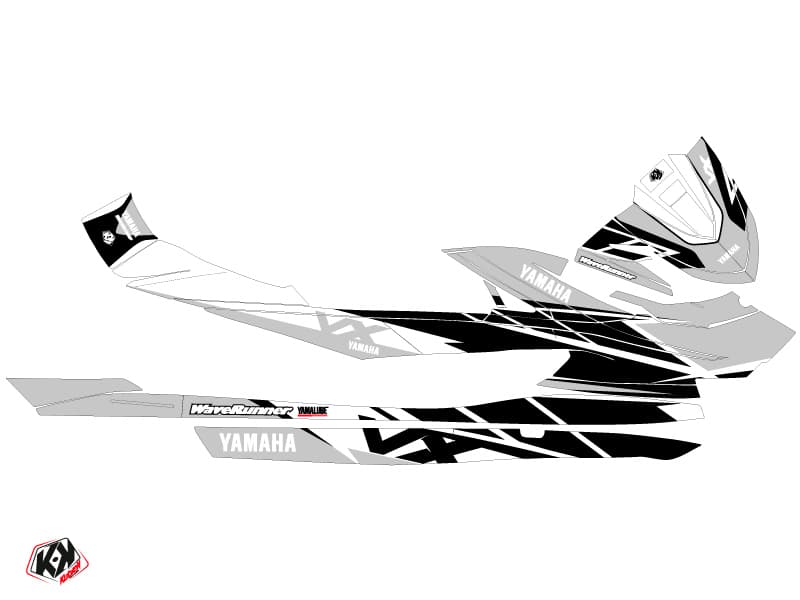 kit graphique jet-ski replica yamaha vx blanc noir | Yamaha | Kutvek - View 2