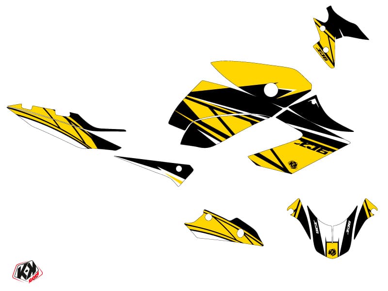 Yamaha XJ6 Street Bike Replica Graphic Kit Yellow | Yamaha | Kutvek - View 2