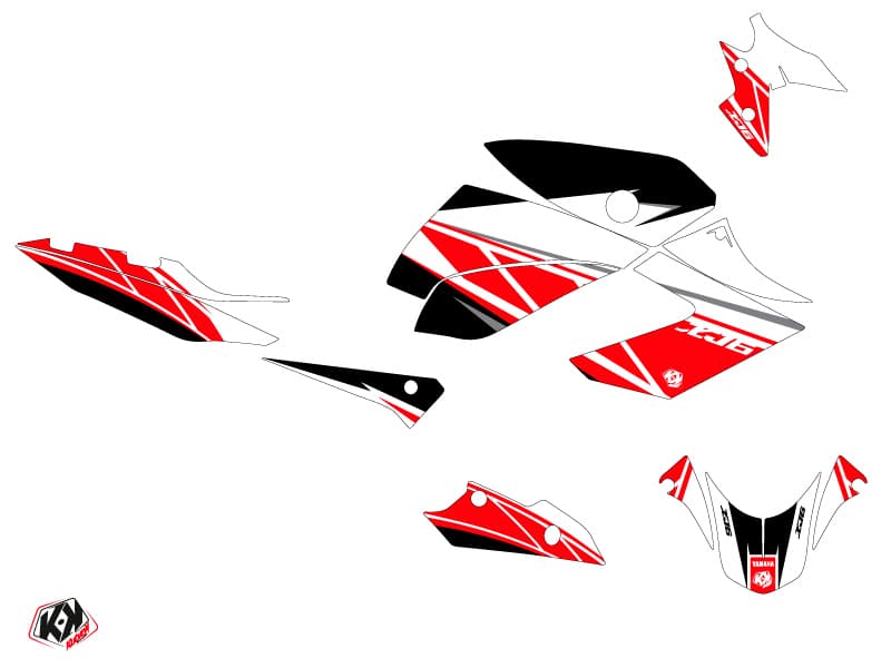 Yamaha XJ6 Street Bike Replica Graphic Kit Red | Yamaha | Kutvek - View 2