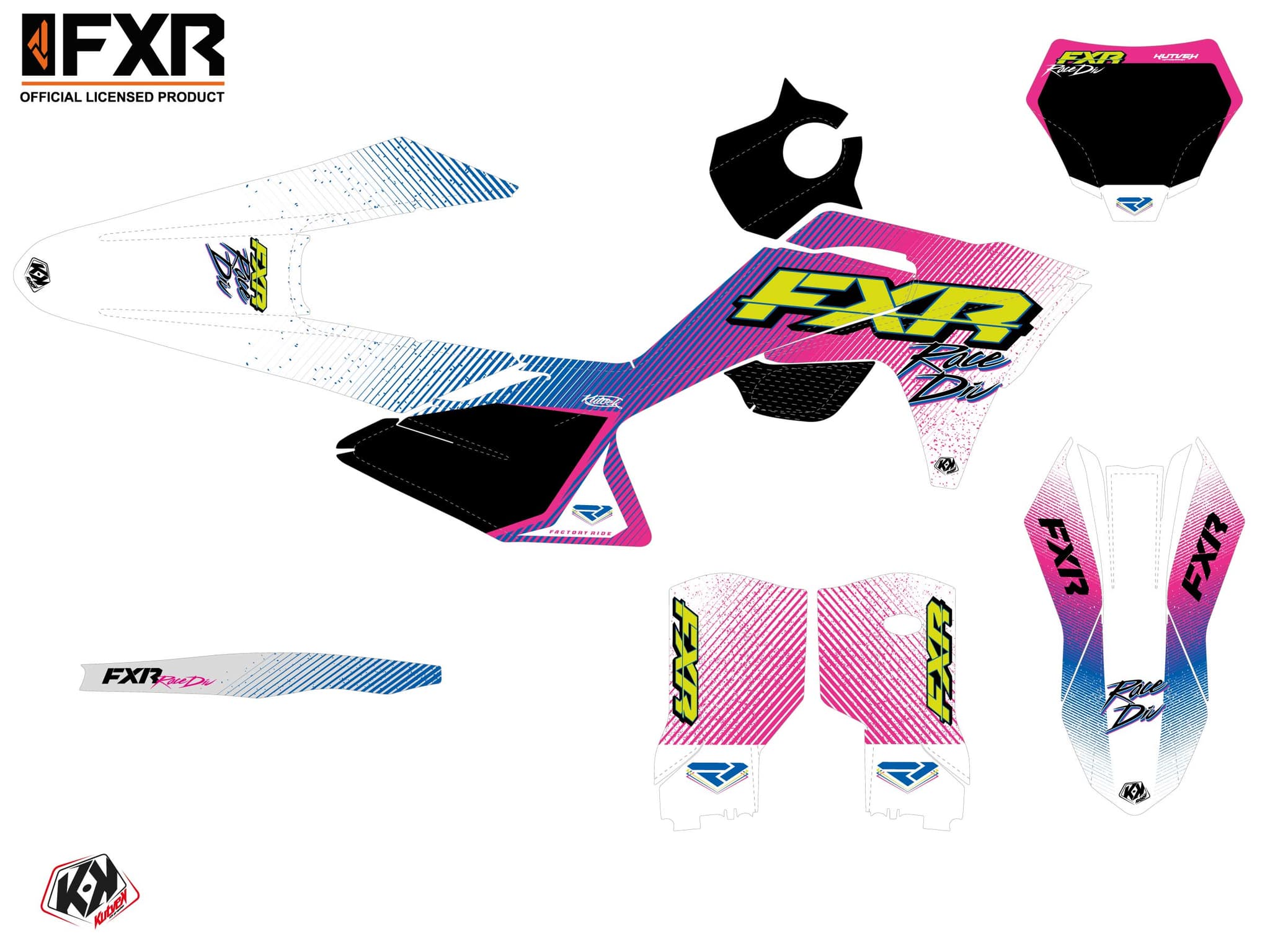 kit graphique motocross gasgas mc 125 fxr retro | GASGAS | Kutvek - View 2