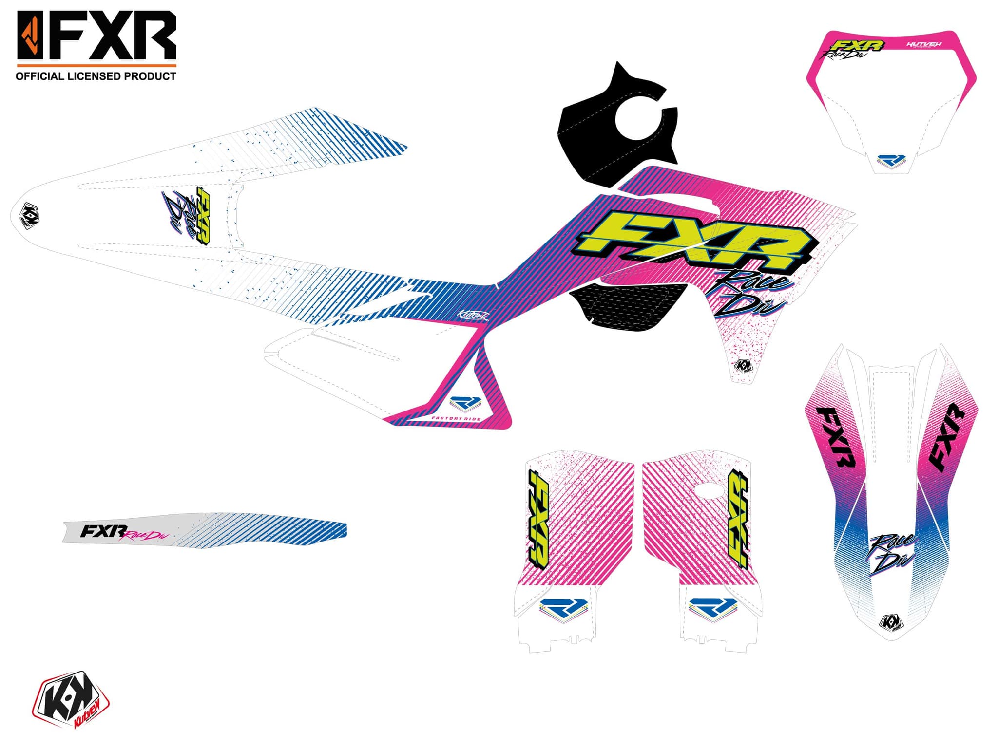 GasGas EX 300 Dirt Bike FXR Retro Graphic Kit | GASGAS | Kutvek - View 2
